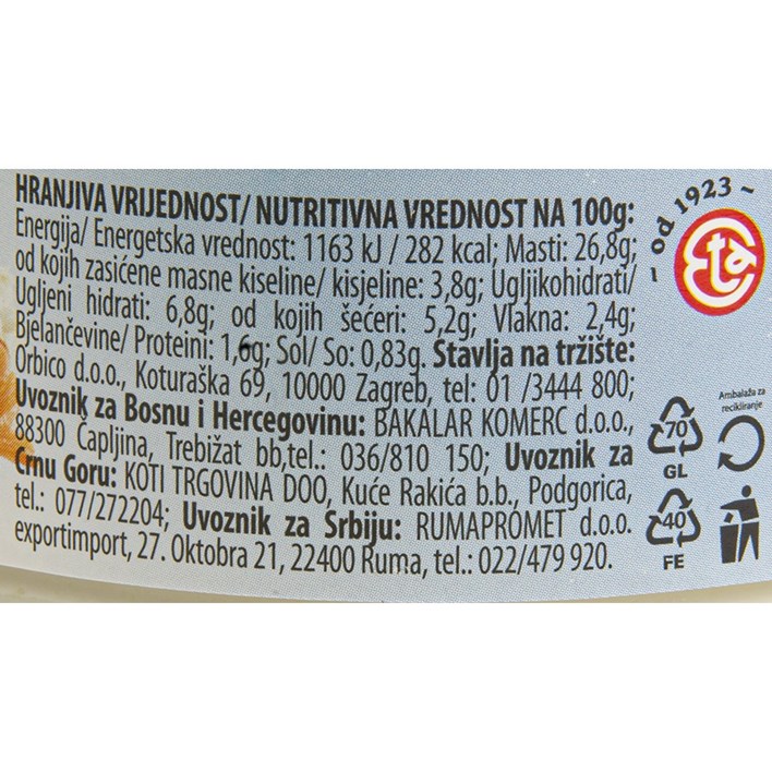 HREN S VRHNJEM NATURETA 180g ORBICO