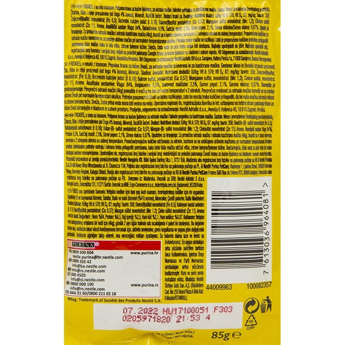 HRANA FRISKIES LOSOS 85g ALCA
