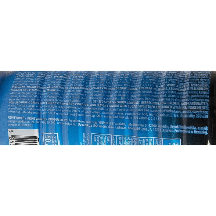 ISO SPORT AZZURRO 0,5l VINDIJA
