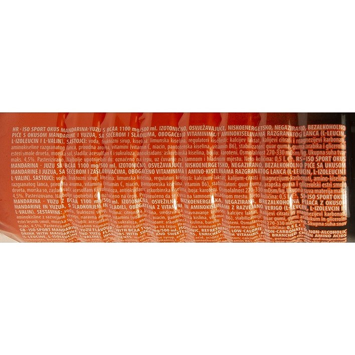 ISO SPORT MANDARINA YUZU BCAA 0,5l VINDIJA