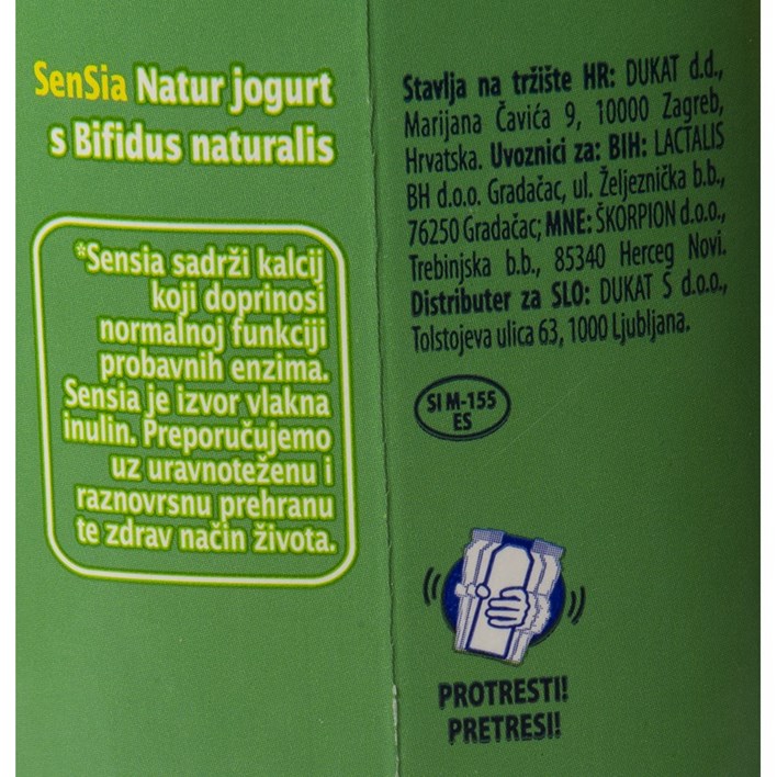JOGURT SENSIA NATUR 1kg DUKAT