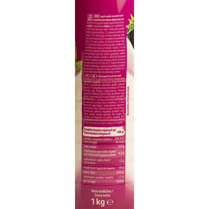 JOGURT VOĆNI ŠUMSKO VOĆE 1kg DUKAT