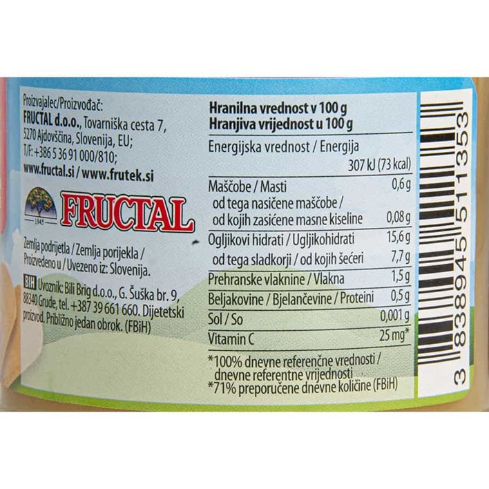 KAŠICA FRUTEK PIŠKOTI I JABUKA 120g ALCA