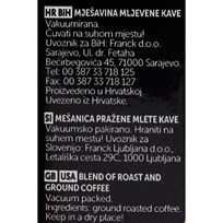 KAVA JUBILARNA INTENSE MLJEVENA 250g FRANCK
