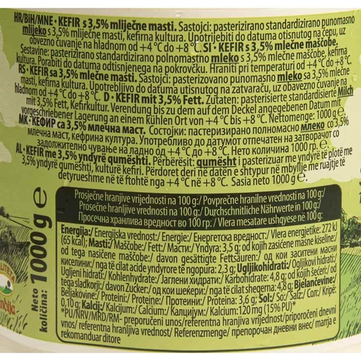 KEFIR 3,5%mm 1000g VINDIJA