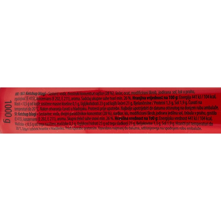 KETCHUP BLAGI 1000g ZVIJEZDA