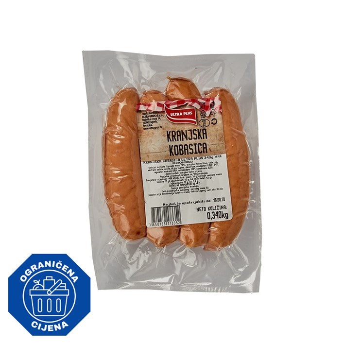 KOBASICA KRANJSKA VAKUM 340g PIK ULTRA