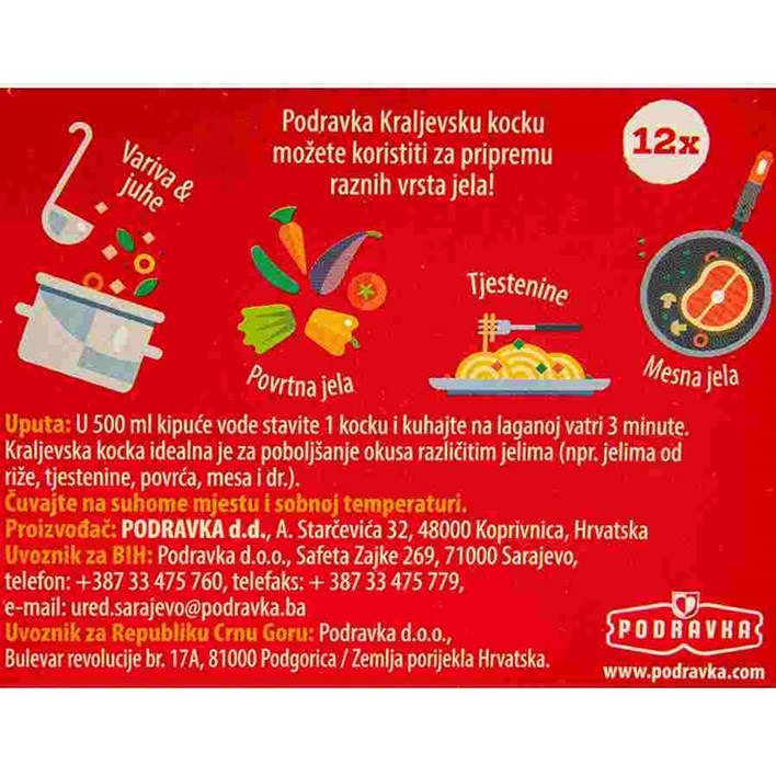 KOCKA  KRALJEVSKA 120g PODRAVKA