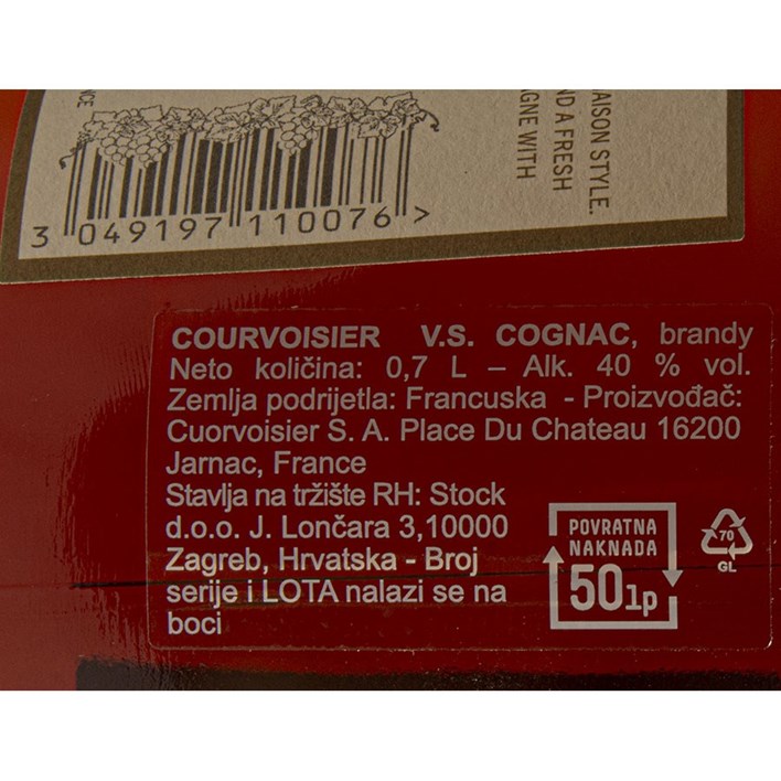 KONJAK COURVOISIER 0,7L