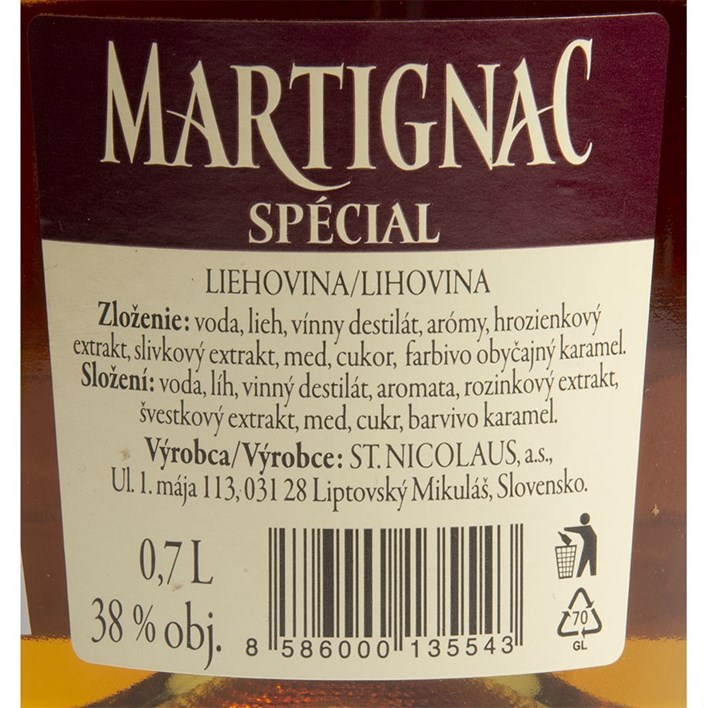KONJAK MARTIGNAC SPECIAL 0,7l PREHRANA