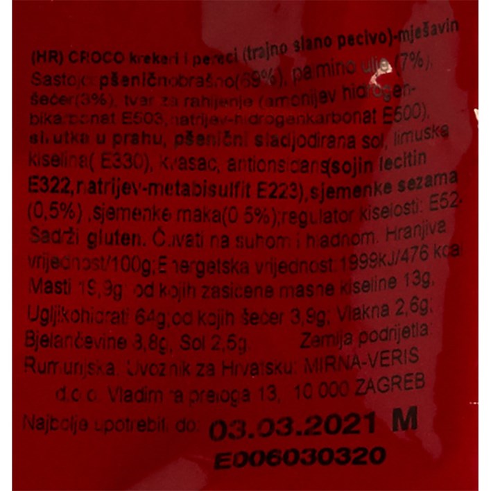 KREKER CROCO MIX 500g MIRNA VERIS