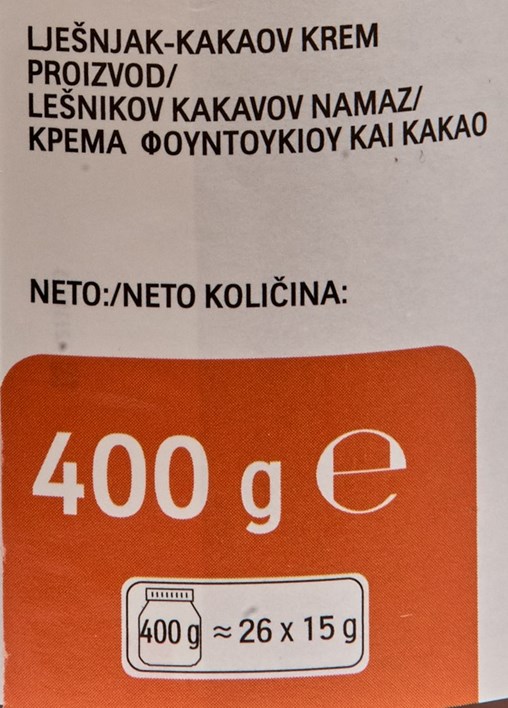 NAMAZ NUTELLA 400g ATLANTIC