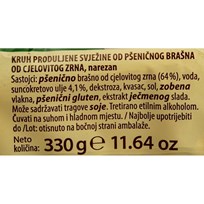 KRUH TOAST INTEGRALNI 330g ULTRA