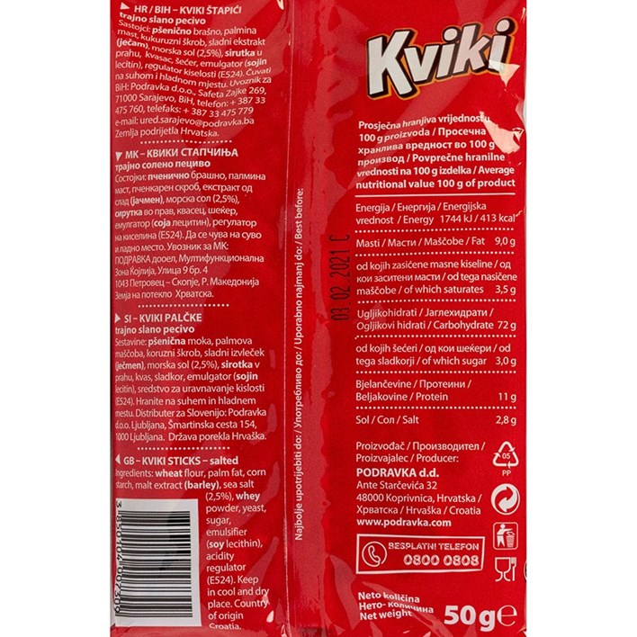 ŠTAPIĆ KVIKI 50 G