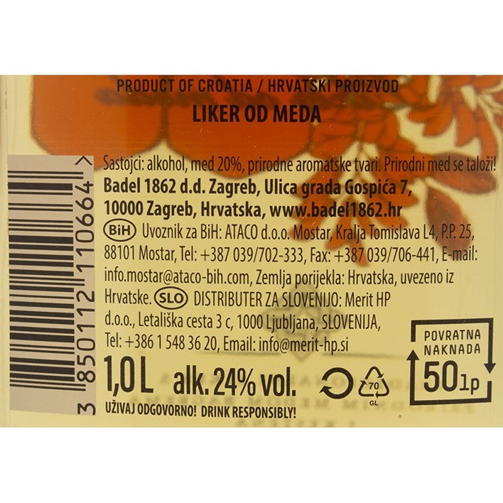 LIKER MEDICA OD RAKIJE 1l BADEL