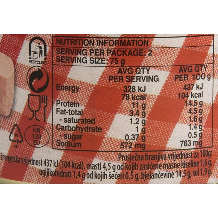 MESNI NAREZAK ŠUNKA 150g PODRAVKA