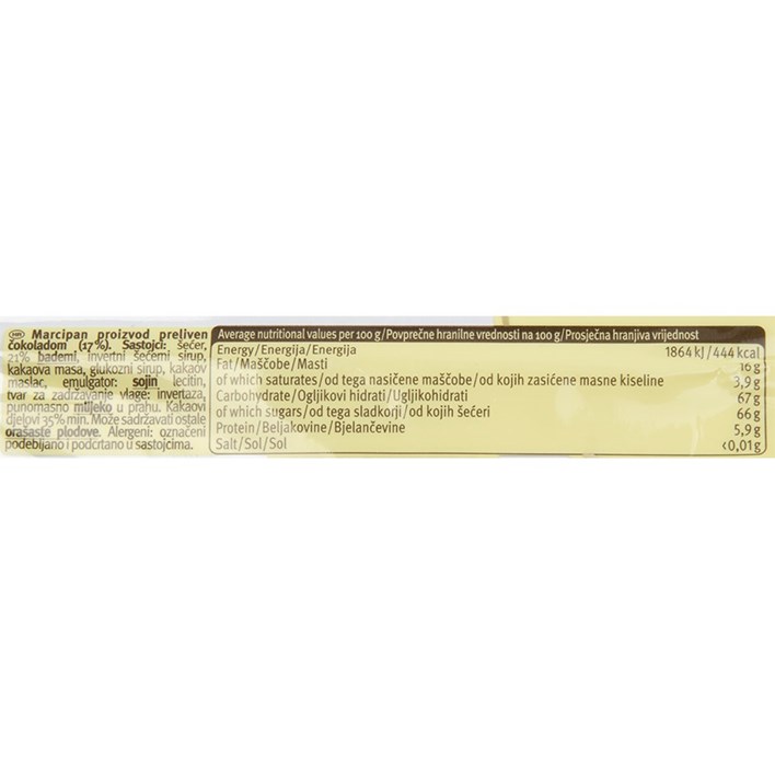 MARZIPAN SA ČOKOLADNIM PRELJEVOM 100g DUPIN