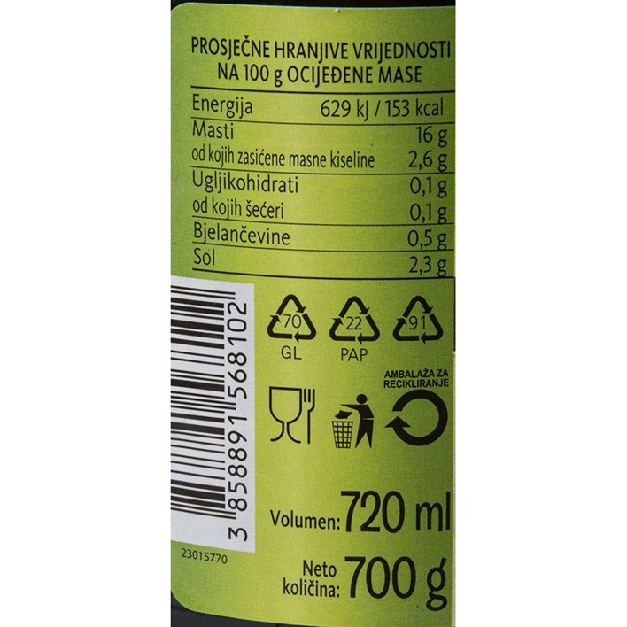 MASLINE CRNE SA KOŠTICOM 700g GIANA ULTRA