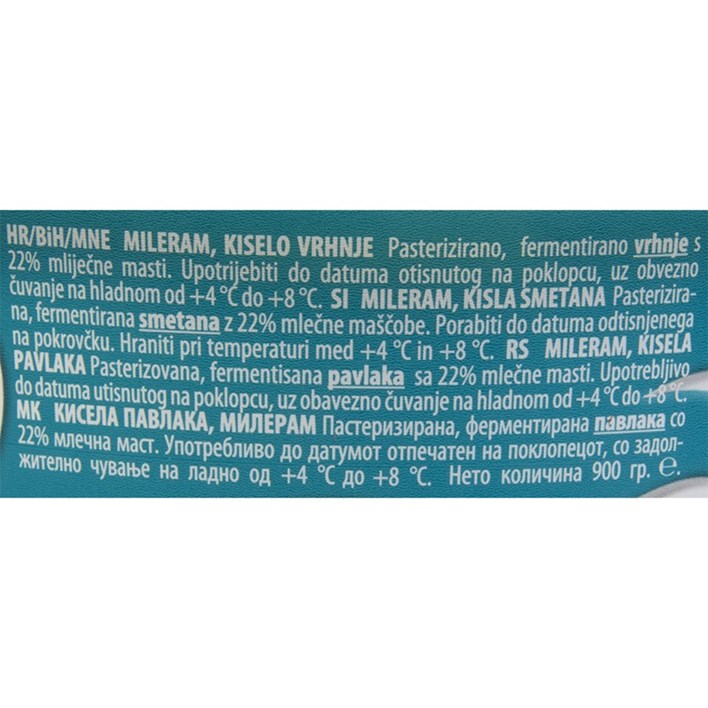 MILERAM 22%mm 900g VINDIJA