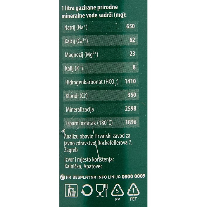 VODA MINERALNA KALNIČKA 1,5l ATLANTIC