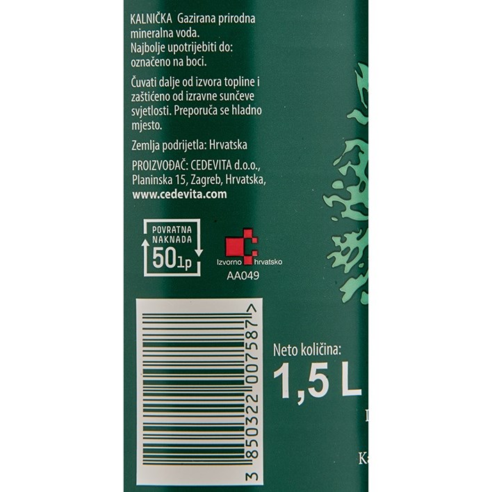 VODA MINERALNA KALNIČKA 1,5l ATLANTIC