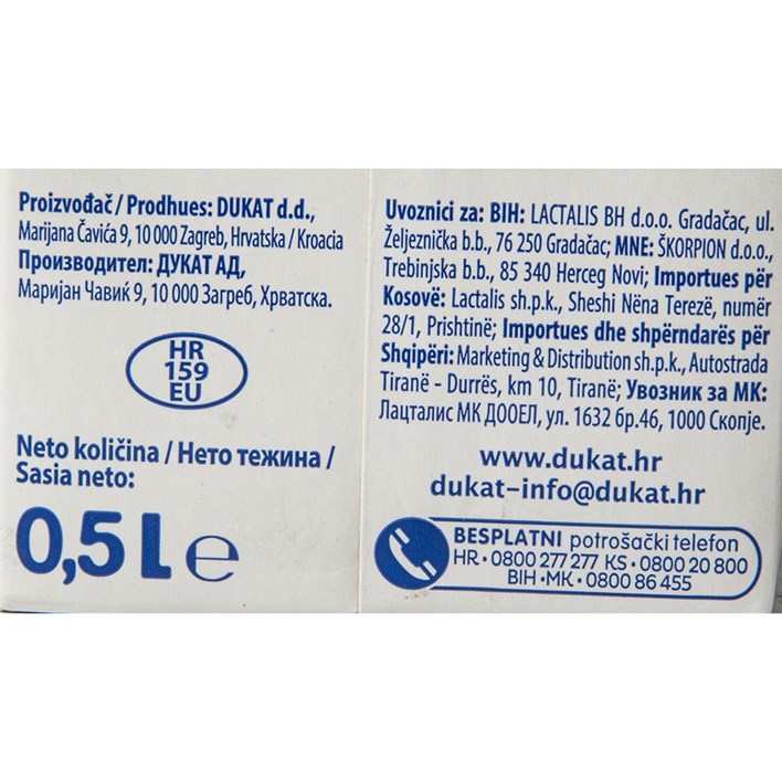 MLIJEKO TRAJNO 2,8%mm 0,5l DUKAT