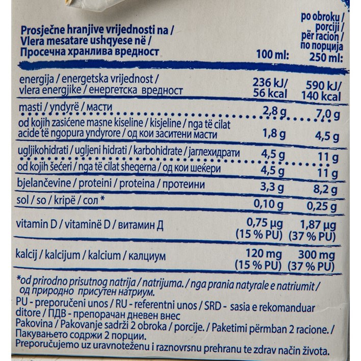 MLIJEKO TRAJNO 2,8%mm 0,5l DUKAT
