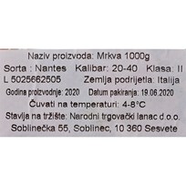 MRKVA PAKOVANA KLASA II 1kg NTL