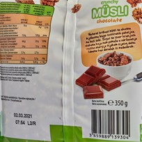 MUESLI CRUNCHY CHOCOLATE 350g AWT