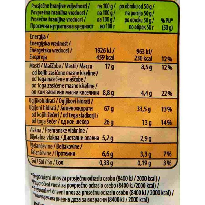 MUESLI CRUNCHY FRUIT 350g AWT