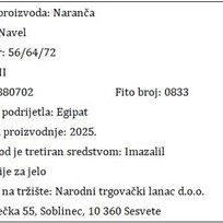 NARANČA SVJEŽA  NTL