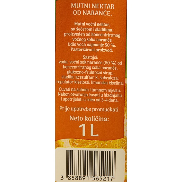 NEKTAR FRUITY DAYS NARANČA  50% 1l ULTRA