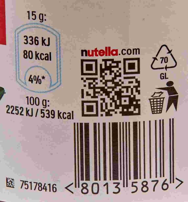 NUTELLA 400g ATLANTIC