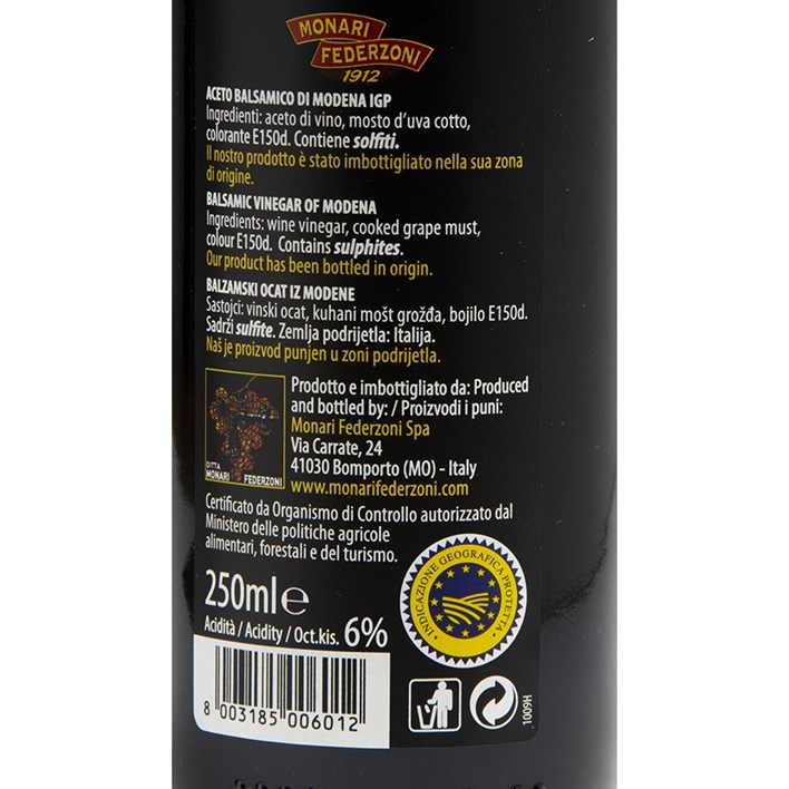 OCAT ACETO BALSAMICO STANDARD 250ml SALVIA