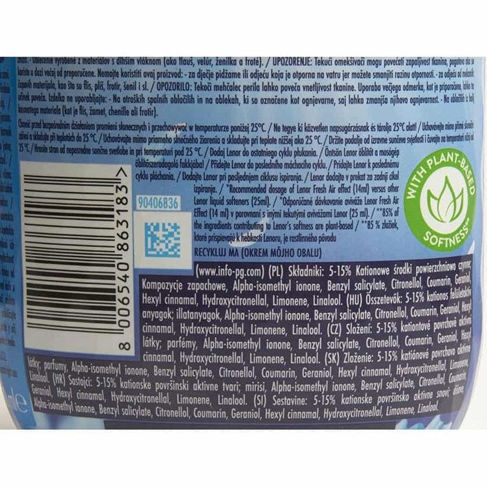 OMEKŠIVAČ LENOR FRESH WIND 33 PRANJA 462ml ORBICO