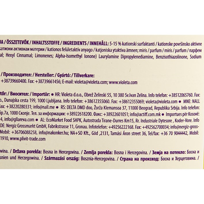 OMEKŠIVAČ VIOLETA SUMMER CHILL 4l VIOLETA