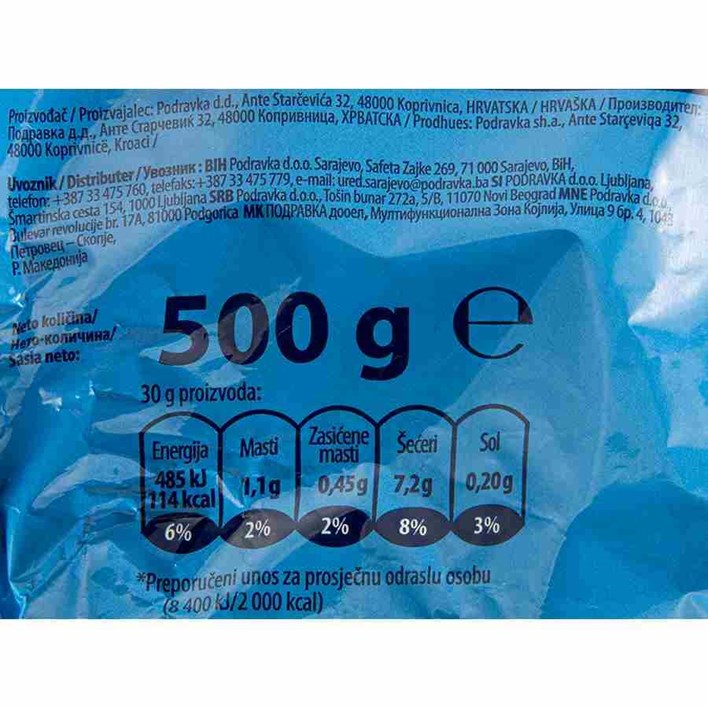 PAHULJICE LINO CRUNCH 500G PODRAVKA