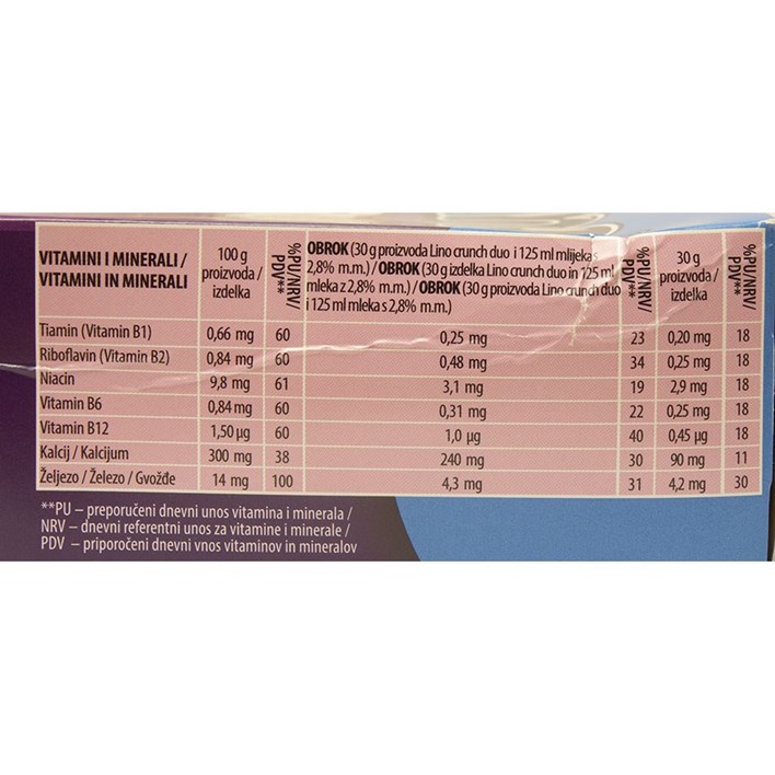 PAHULJICE LINO CRUNCH  DUO 225g PODRAVKA