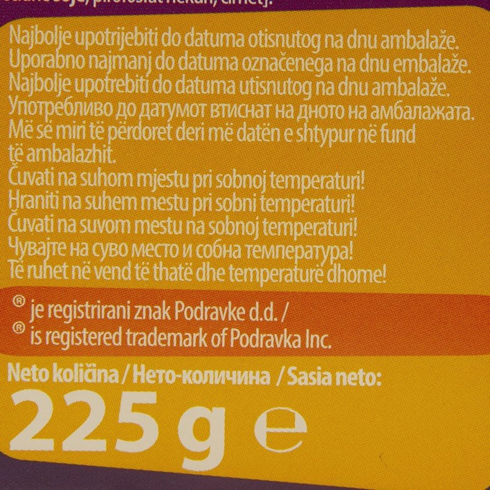 PAHULJICE LINO CRUNCH  DUO 225g PODRAVKA