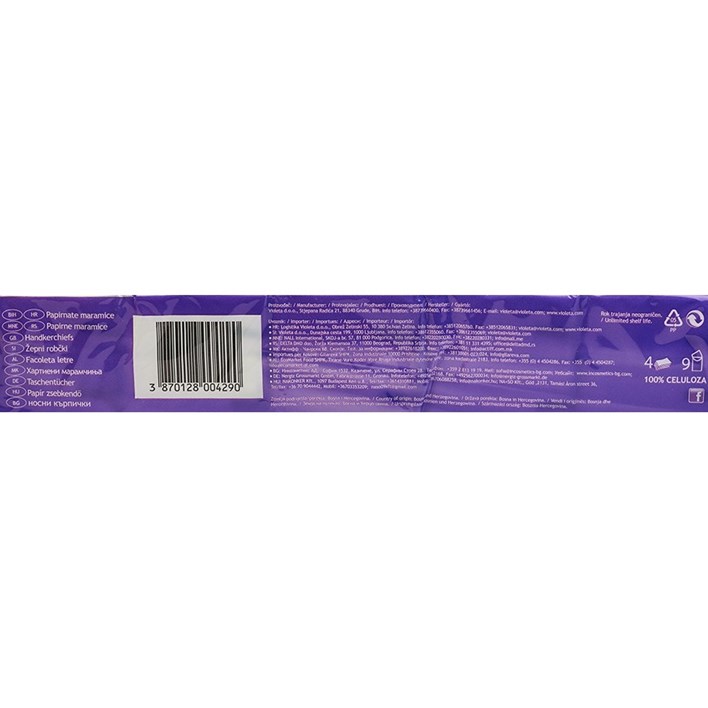 PAPIRNE MARAMICE VIOLETA CLASSIC 10kom