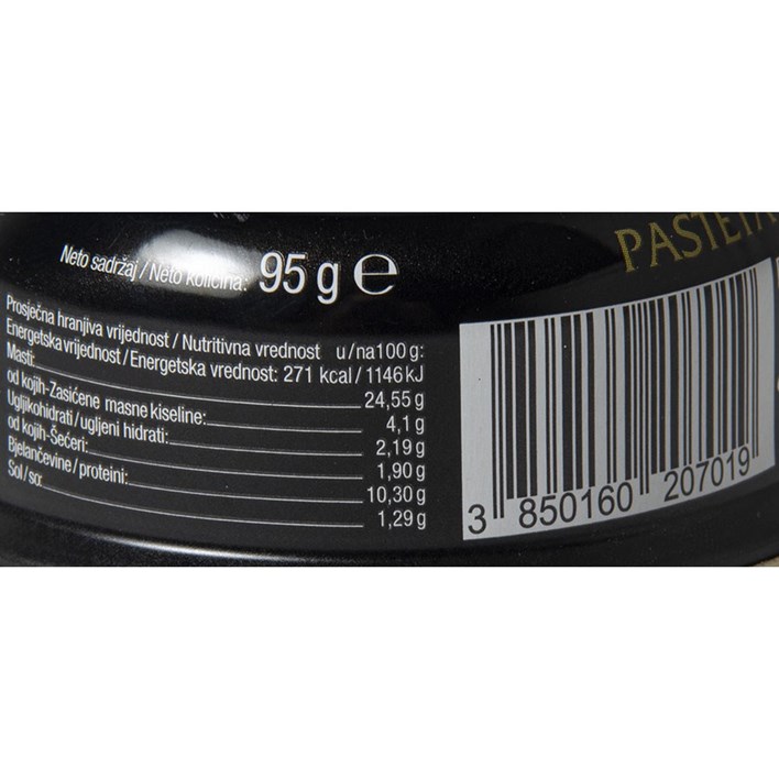 PAŠTETA ADRIATIC QUEEN OD LUBINA I KOMARČE S TARTUFIMA 95g SARDINA