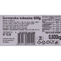 PIK GURMANSKA KOBASICA 600g PIK