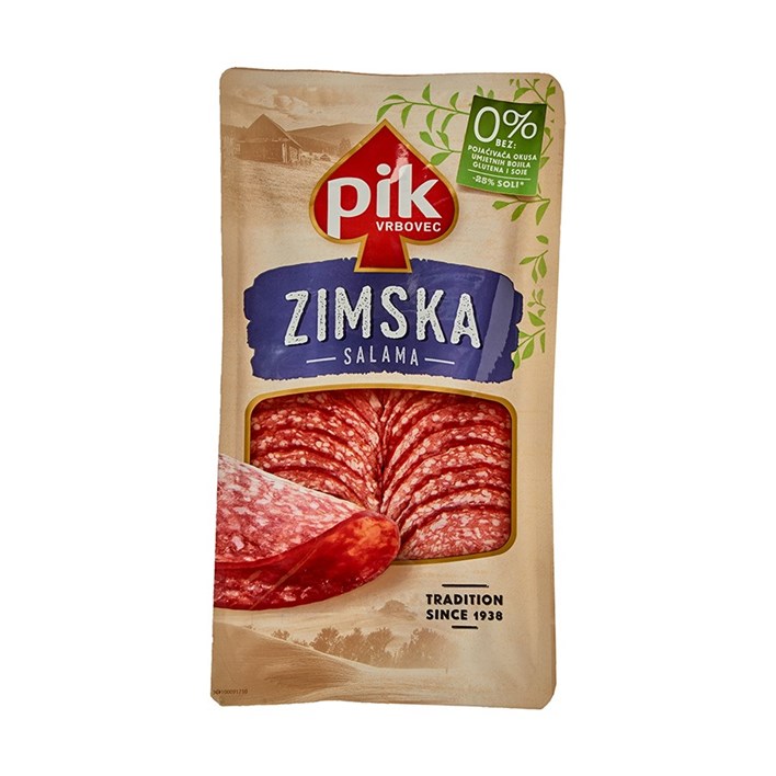 ZIMSKA KOBASICA NAREZANA 100G PIK