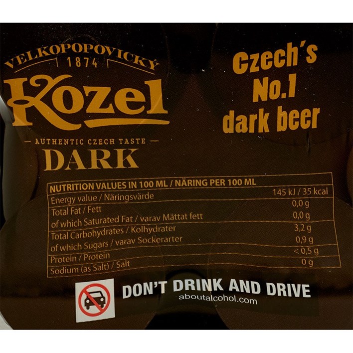 PIVO KOZEL DARK 4X0,5l ATLANTIC