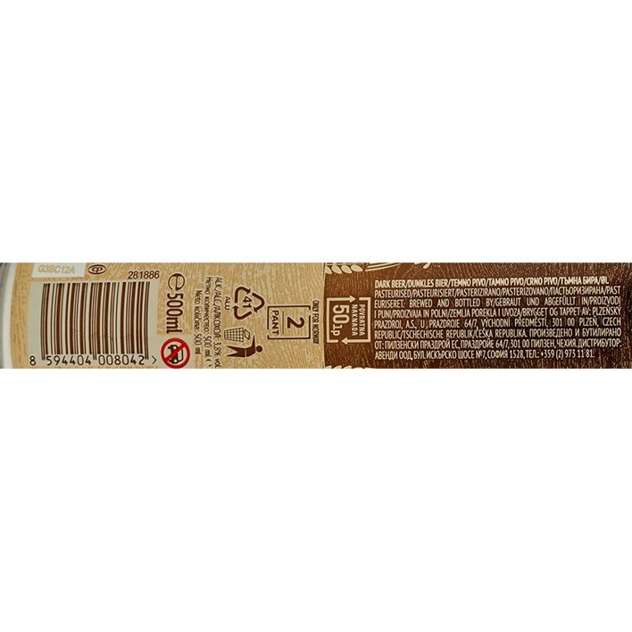 PIVO KOZEL DARK 0,5l LIMENKA