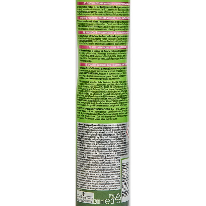 PJENA ZA KOSU TAFT VOLUMEN ULTRA 200ML