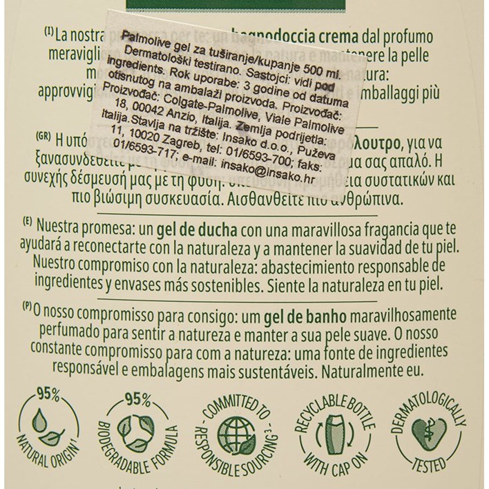 PJENA ZA KUPANJE PALMOLIVE OLIVE 500ml