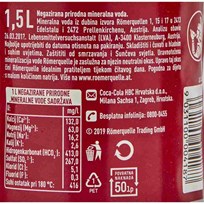 PRIRODNA VODA ROMERQUELLE STILL 1,5l PVC COCA COLA