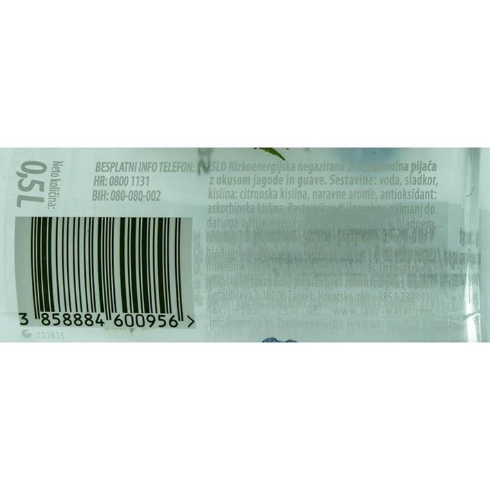 PRIRODNA VODA JANA OKUS JAGODA GUAVA 0,5l
