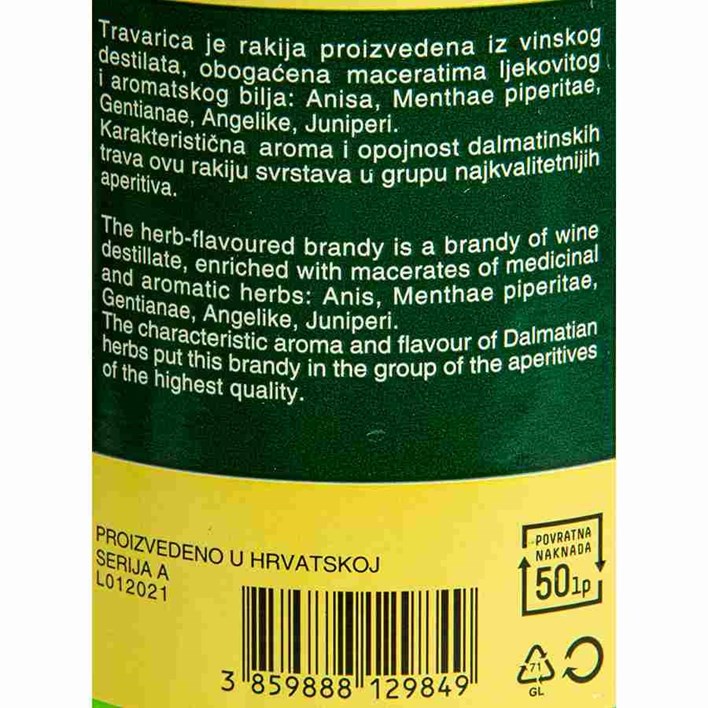 RAKIJA TRAVARICA 1l BADEL